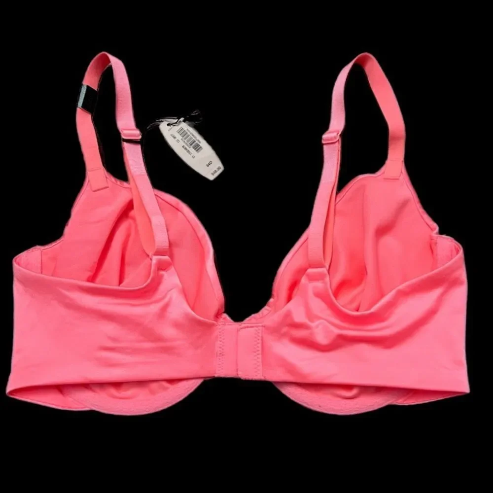 Victoria’s Secret Supersoft Satiny Fabulous unlined semi demi bra Coral 34D